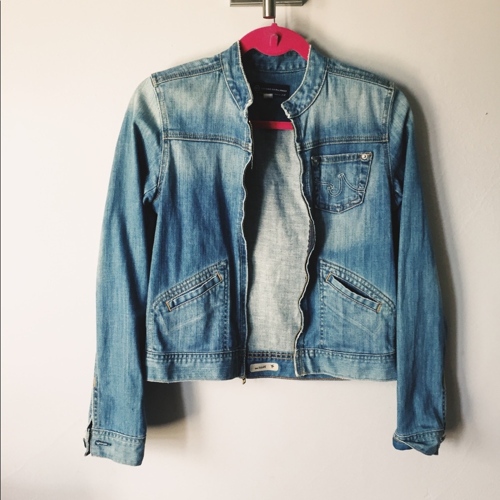 Adriano Goldschmied Denim Motorcycle Jacket